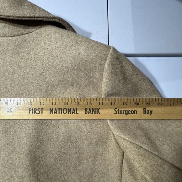 Old Navy Oversized Soft Brushed, Button-Front Coat Size X-Large Tan Beige - Picture 7 of 11